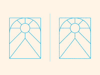 Mount Mono-line illustration mountain simple sunrise typography