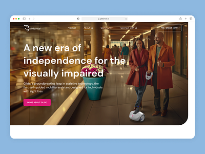 Glidance, Web UI design design mobile responsive design ui visual design visual direction web web design