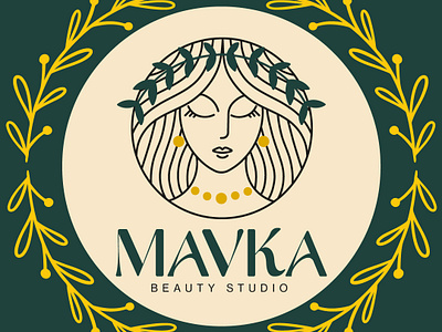 Mavka - beauty salon studio logo beauty brand branding business logo creative design elegant girl graphic graphic design identity inspiration logo logo design logo designer logos logotype nature visual identity woman