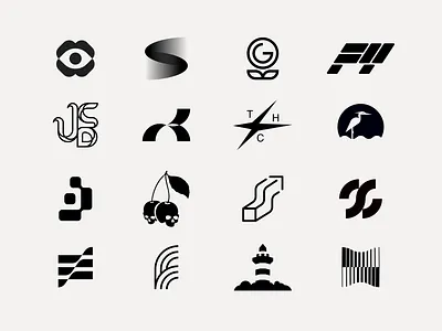 Icon Logofolio V.1 brand design branding clean icon icons identity logo logo design logo icon logofolio logos minimal portfolio tech