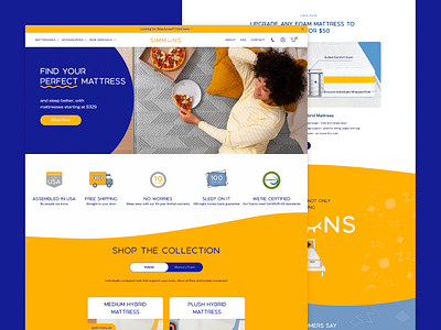 Avex helps Simmons Bedding take the brand DTC on Shopify Plus branding design development ecommerce shopify plus ui uxui design