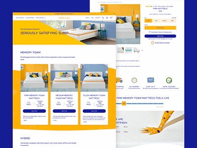 Simmons Bedding - Product Pages ecommerce mobile mobile first pdp plp shopify plus ui