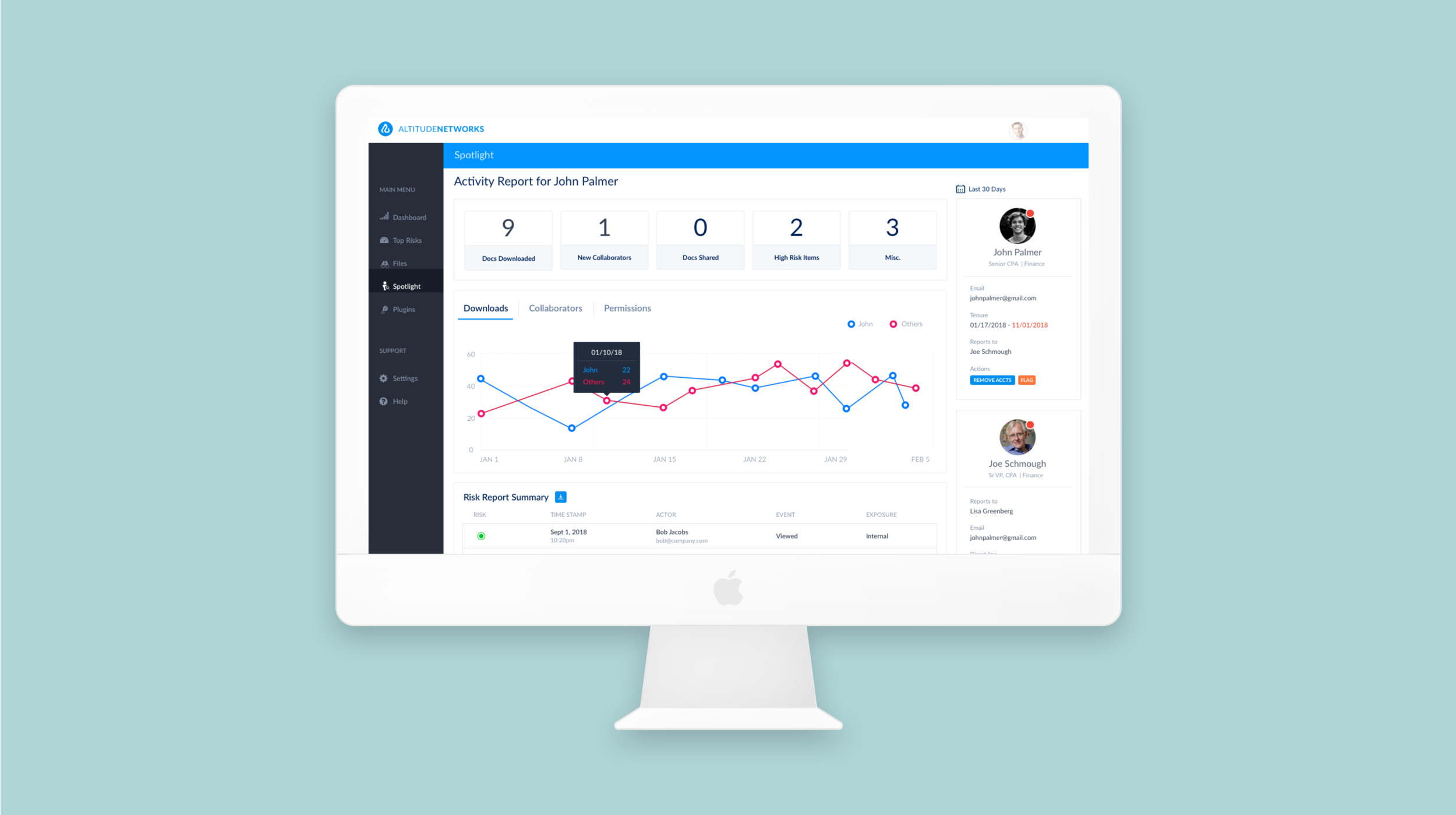 Altitude Networks Web App (acquired) b b network security saas userflow ux visual design wire wireframes