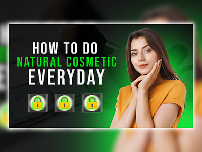 Simple Cosmetic YouTube Video Thumbnail Design attractive cosmetic thumbnail cover design creative works design eye catching graphic design thumbnail thumbnail design youtube youtube thumbnail