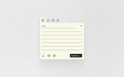 Daily UI 065 - Notes Widget app branding dailyui design figma graphic design icon illustration logo notes ui ux widget write