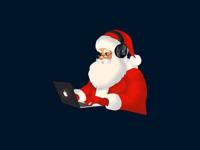♫♪🎅 He’s making a list christmas clause design hollidays illustration joy new year newyear reanmo santa santa clause ui ux weihnachtsmann winter xmas
