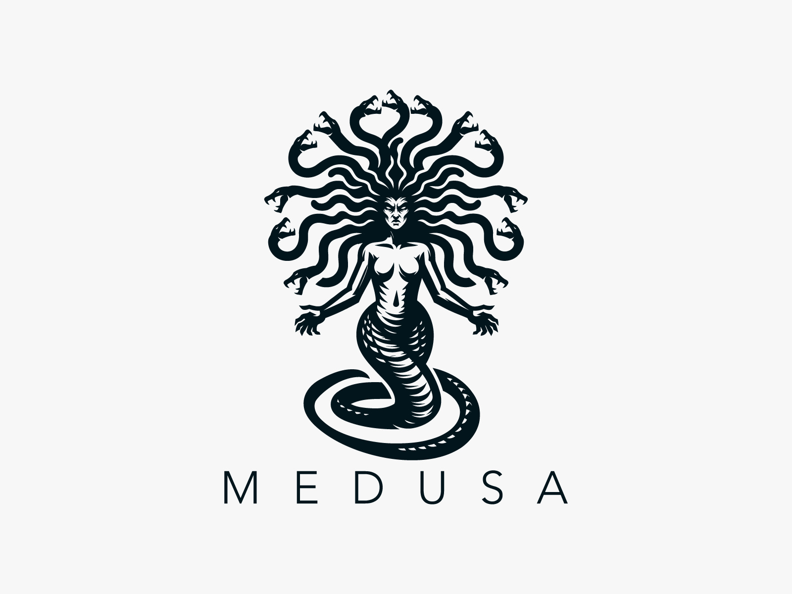 Premium Vector  Medusa snake illustration