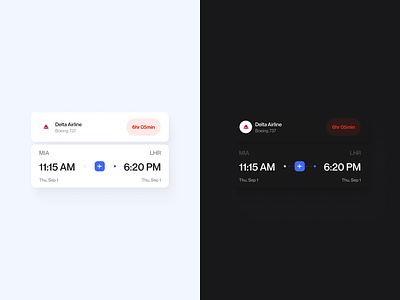 UI components for a flight travel app | Lazarev. apple booking buttons clean dark theme dashboard design design guide fields interactive interface light theme product design ui ui kit ux