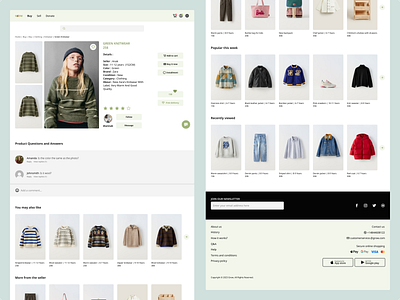 Grow | E-commerce Web Design e commerce landing page marketplace online shopping ui ux design web design website design