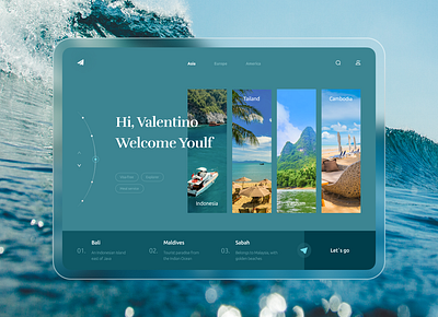 Travel Agency [first landing page] agency design home page landing travel website