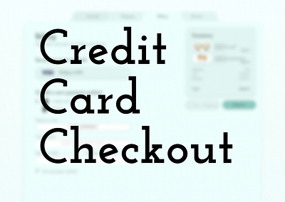 Credit Card Checkout | DailyUI 002 dailyui