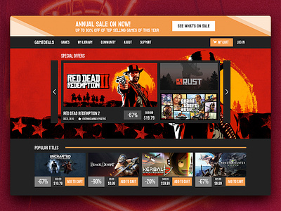 Daily UI #036 - Special Offer dailyui sale special offer ui video games website
