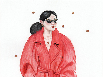 Red Coat and Sunglasses changingfashion coloredpencil design drawing ellepowellart fashion fashionandtravelillustrator fashiondesign fashiongirl fashionillustration fashionista illustrator mixedmedia redcoat watercolorillustration watercolors