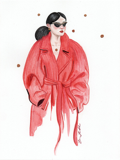 Red Coat and Sunglasses changingfashion coloredpencil design drawing ellepowellart fashion fashionandtravelillustrator fashiondesign fashiongirl fashionillustration fashionista illustrator mixedmedia redcoat watercolorillustration watercolors