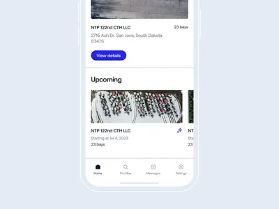 Trucker parking managenet | Bookings accessible bottom bar flat design graph ui lot minimal ui mobile dashbaord nav bar parking lot parking management parking reservation reservations truck parking
