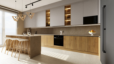 Kitchen design 3d 3dsmax render