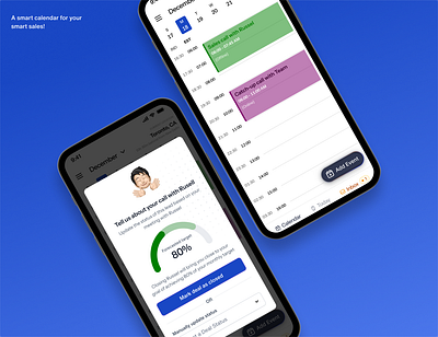 Revolutionizing Sales Efficiency with a Smart Calendar App app branding design flat graphic design icon illustration logo minimal typography ui ux vector web website