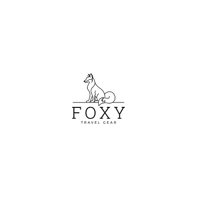 Foxy Travel Gear Logo adobe design designer fox graphics illustrator inspiration logo logodesign