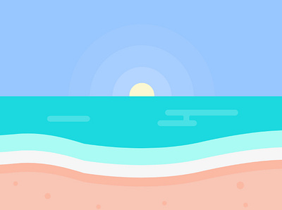 beach graphic design