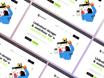 Swiftale Landing Page UI branding design landing page landing page ui saas saas company swiftale ui ui design web design webflow website design