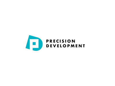Precision Development Concept brand identity logo logo design