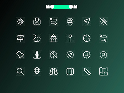 MooooM Day 106 - Duo Tone design figma icons location mooom pin route tracking trafic light ui