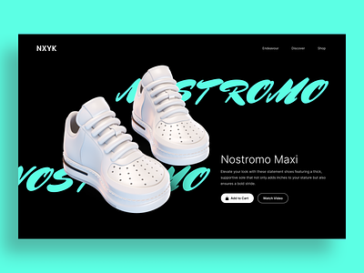 Online Store Homepage - Website Design add to cart adidas check out dark mode design concept ecommerce footwear landing page nike product detail page shoes store sneakers store store store landing page