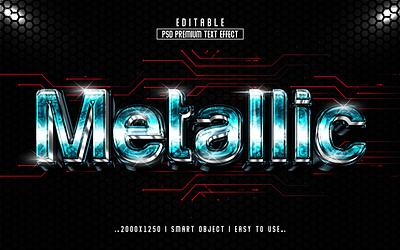 Metallic Party 3D Editable Text Effect Style 3d 3d text effect 3d text effect style action editable text effect headline metallic new text effect psd text title