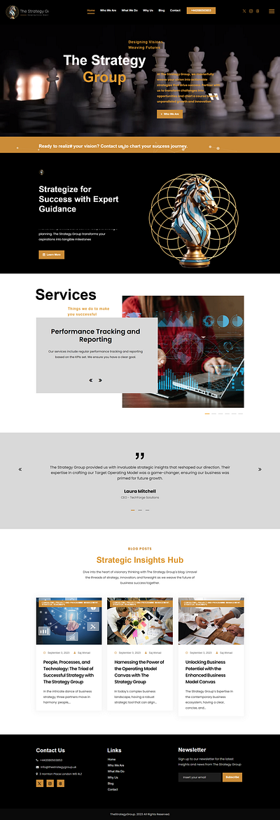 The Strategy Group homepage design responsive design ui web design wordpress wpbakery