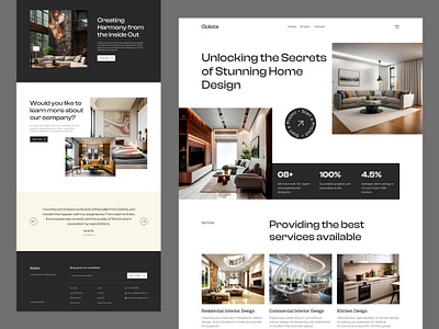 Interior Website Design apartment architecture decor figma homedecor interior interior agency interior furniture interior website ismailnahid landing page pixelean ui ui design uiux web design website website design