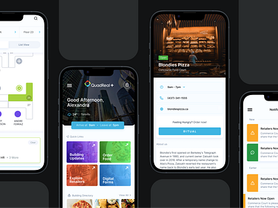 QuadReal+ - A helpful app for residential & commercial tenants app building dashboard design system desktop figma mobile product design real estate ui ux