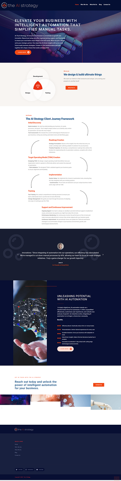 The AI Strategy ai strategy ai website graphic design ui ui ux design website design wordpress website