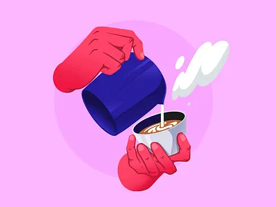 Coffee Time assets cappucino coffee design graphic design illustration latte roasting ui uicoffee vector