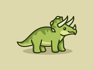 friendly dinosaur branding cartoon cute cartoon cute illustration cute mascot dinosaur dinosaur mascot dinosur illustration graphic design illustration kawaii illustration logo mascot simple cartoon simple illustration simple mascot triceratops triceratops illustration vector illustration