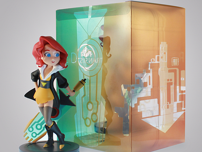 Transistor Figure branding design game graphic design package toy videogame