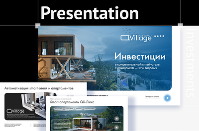 Real estate investments presentation branding construction design investment presentation ui visual design