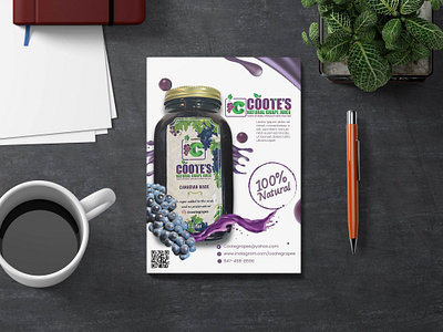 Grape Company Flyer branding design flyer graphic design illustration illustrator logo photoshop