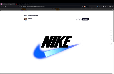 Nike logo animation animation branding logo motion graphics