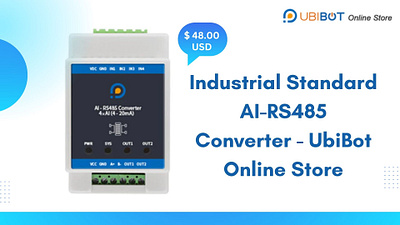 Industrial Standard AI-RS485 Converter - UbiBot Online Store ai rs485 converter configuration screen industrial control instrument industrial standard