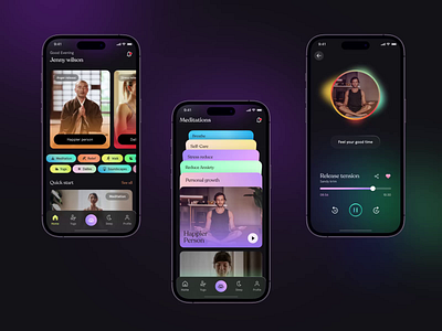 Meditation Mobile App Design animation app for meditation fitness app design health app design healthcare app ios app meditation meditation app meditation app design meditation app design mobile app meditation app ui ux meditation mobile app meditation yoga app mindfulness app mobile app wellness app yoga yoga and meditation app yoga app