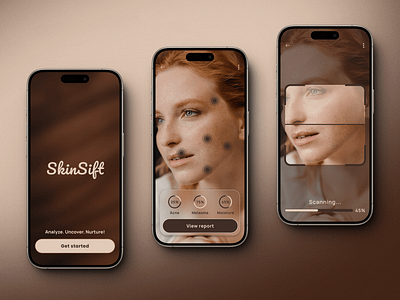AR and AI-based Skin Disease Detection App 3d ai android animation app ar artificial intelligence branding brown design graphic design ios logo motion graphics scanner skin skin disease ui ux