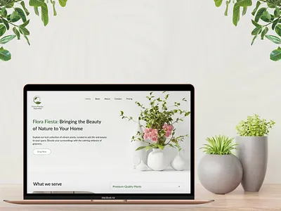 Flora Fiesta: Bringing the Beauty of Nature to Your Home 3d animation application branding design ecommerce flora fun good design graphic design illustration information logo motion graphics plant selling ui ux website