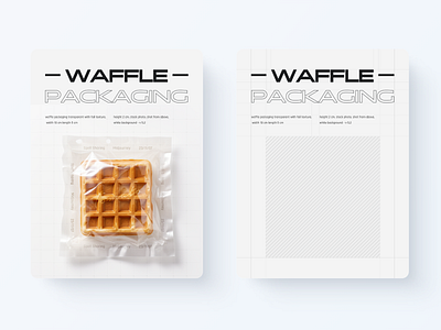 Waffle packaging design graphic design poster typography ui web