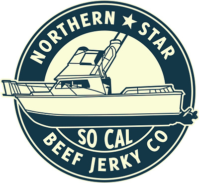 Brand Design: Northern Star Beef Jerky branding logo