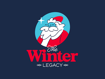 The Winter Legacy branding celebration cheer christmas festive holiday joy logo merry new year santa season