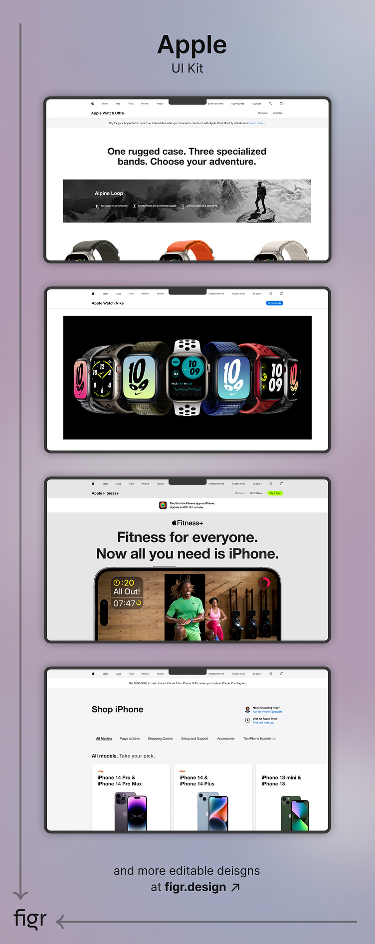 Make Apple UI your own by Figr Design on Dribbble