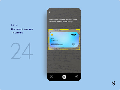 Document scanner in Camera app design daily ui design document scanner in camera mobile design ui ux