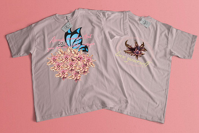 GIRLS T-SHIRT DESIGN 3d awesome t shirt design beauty branding clothing t shirt design cool t shirt design female flower girls graphic design ladies logo mockup model nature new pink t shirt