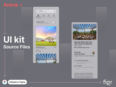 Make Airbnb UI your own airbnb app design booking.com branding design editable expedia figma free hospitality kit mockup stays template travel tourism ui ui ux web app web design website