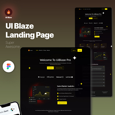 Landing Page Design UI/UX app design design figma landing page design mobile ui uiux ux website design